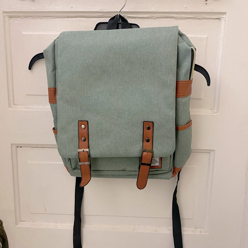 Minimalist Style Green Book Bag